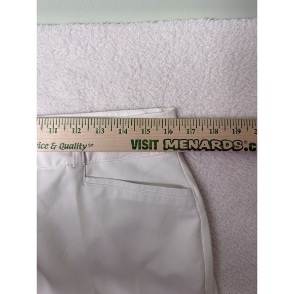 Adidas 5" Primegreen Golf Shorts White Women's 12 Stretch Flat Front Pockets - Picture 7 of 13